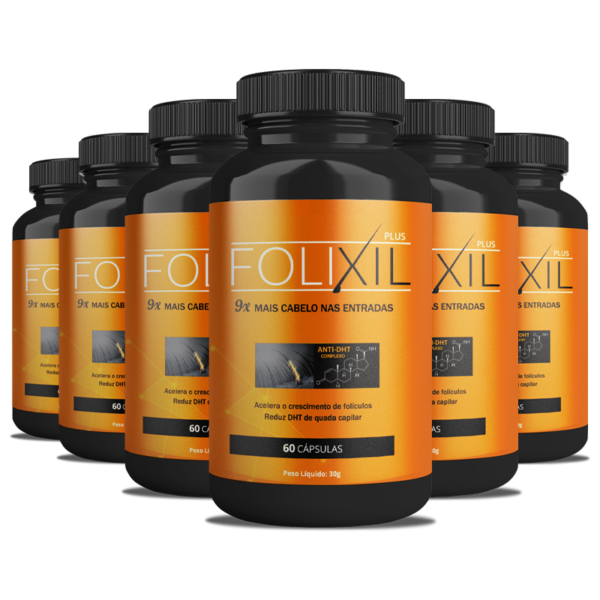 Folixil Plus - 6 Potes - Imagem 1